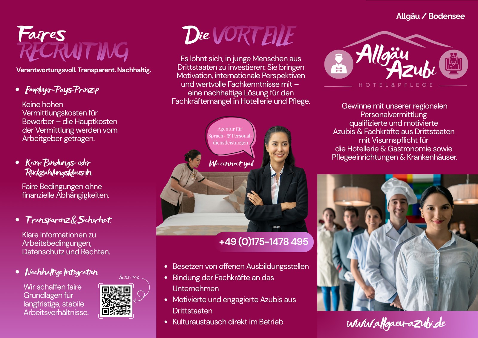 Allgäu Azubi Flyer Außenseite